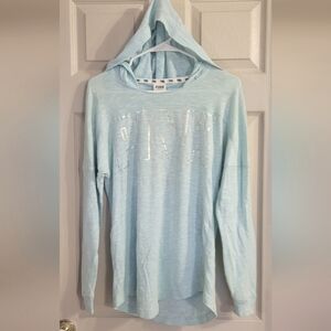 Victoria's Secret PINK Light greenish blue long sleeved hoodie